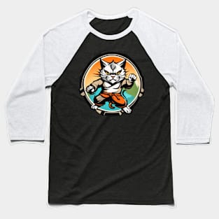 Cat-Fu Baseball T-Shirt